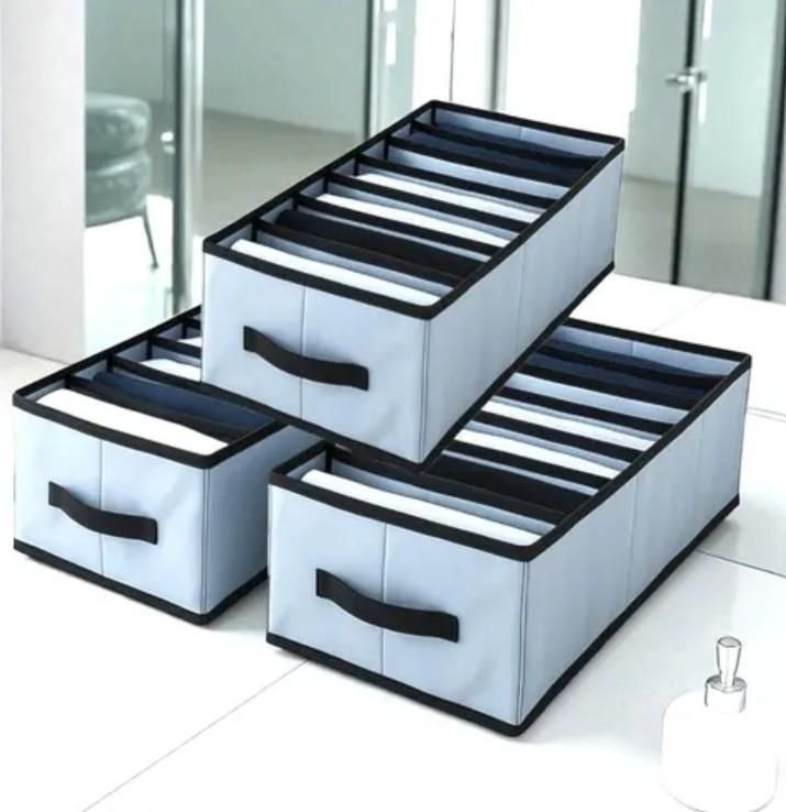 Foldable Stackable Storage Box Clothe Organizer (Pack of 2)